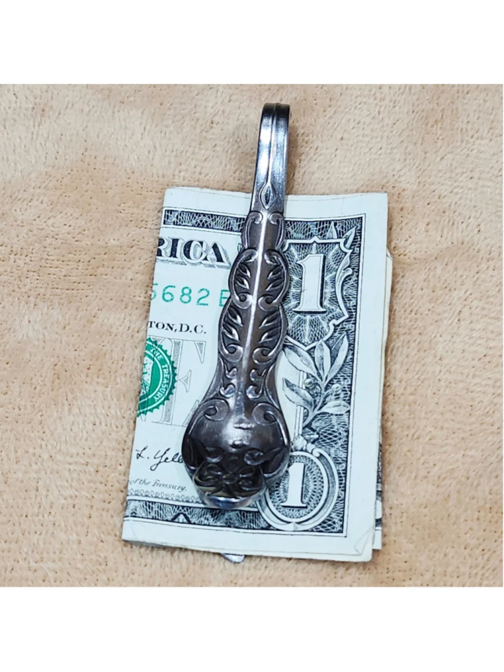 Silverwear Money Clip / card Holder handmade Accessory